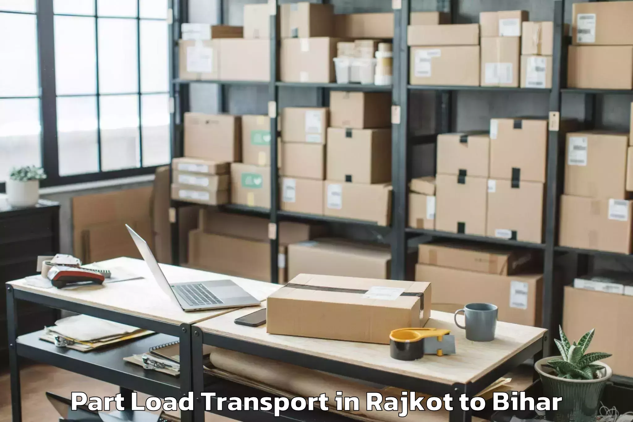 Quality Rajkot to Ekma Part Load Transport